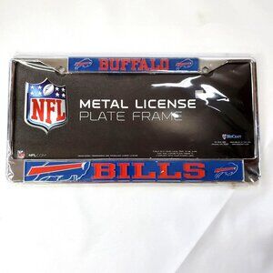 Buffalo Bills License Plate Frame Metal Authentic NFL License NEW